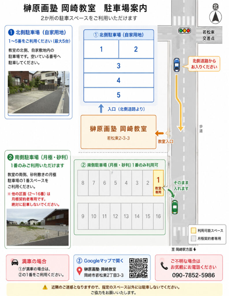 榊原画塾駐車場